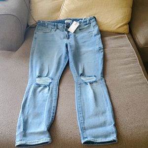 Good American good legs crop skinny jeans